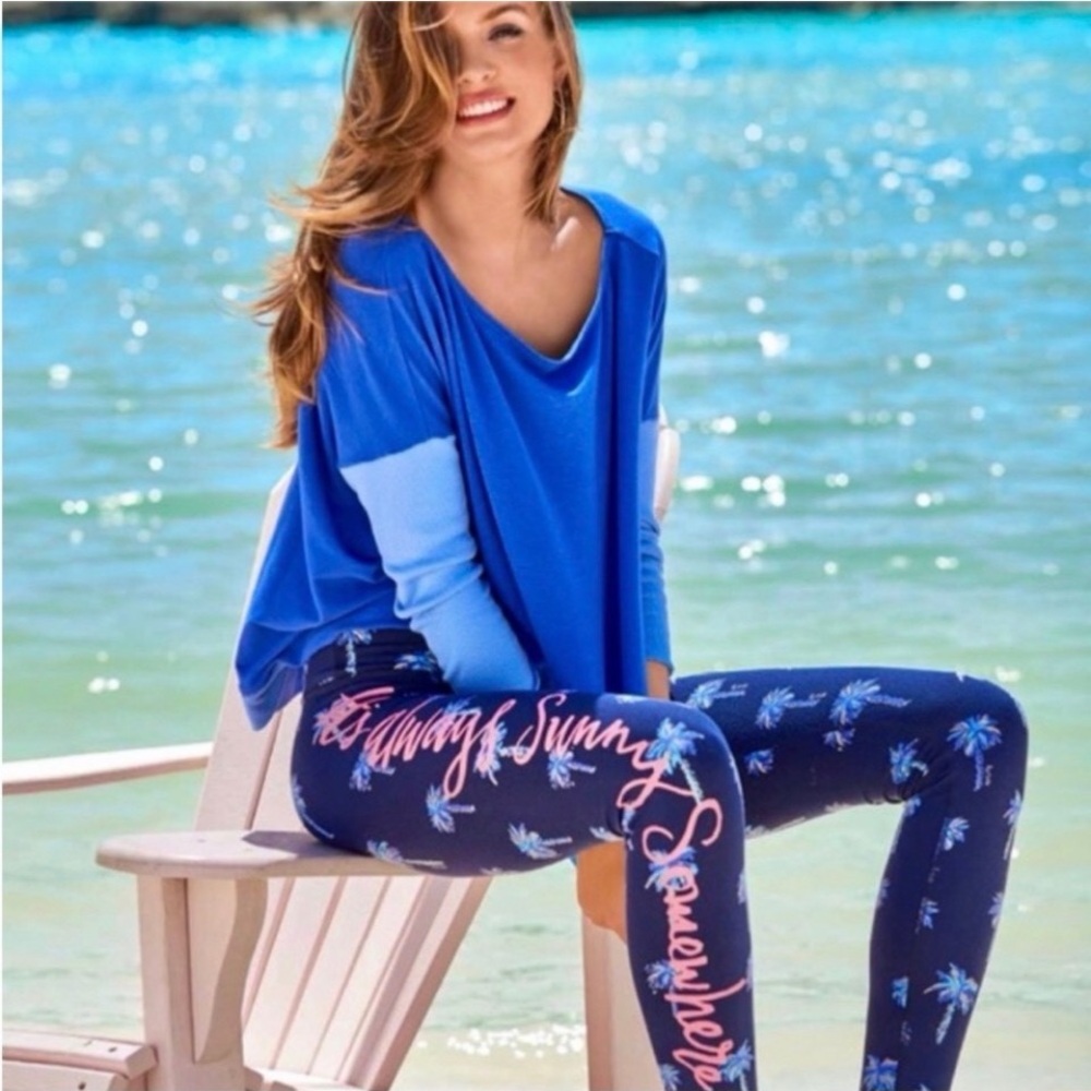 Lilly Pulitzer Luxletic Weekender Sunset Safari Palms Legging - Picture 2 of 15